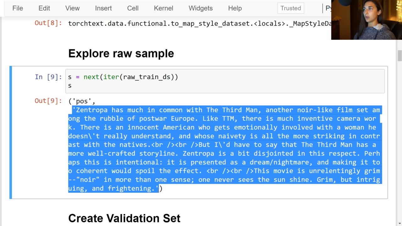 Lesson thumbnail for Organize & Explore Dataset For Sequence Model - PyTorch Sentiment Analysis Project