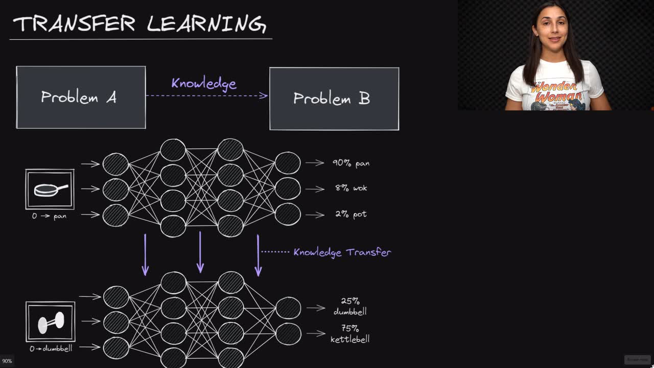 Lesson thumbnail for Transfer Learning for Neural Networks - Deep Learning Dictionary